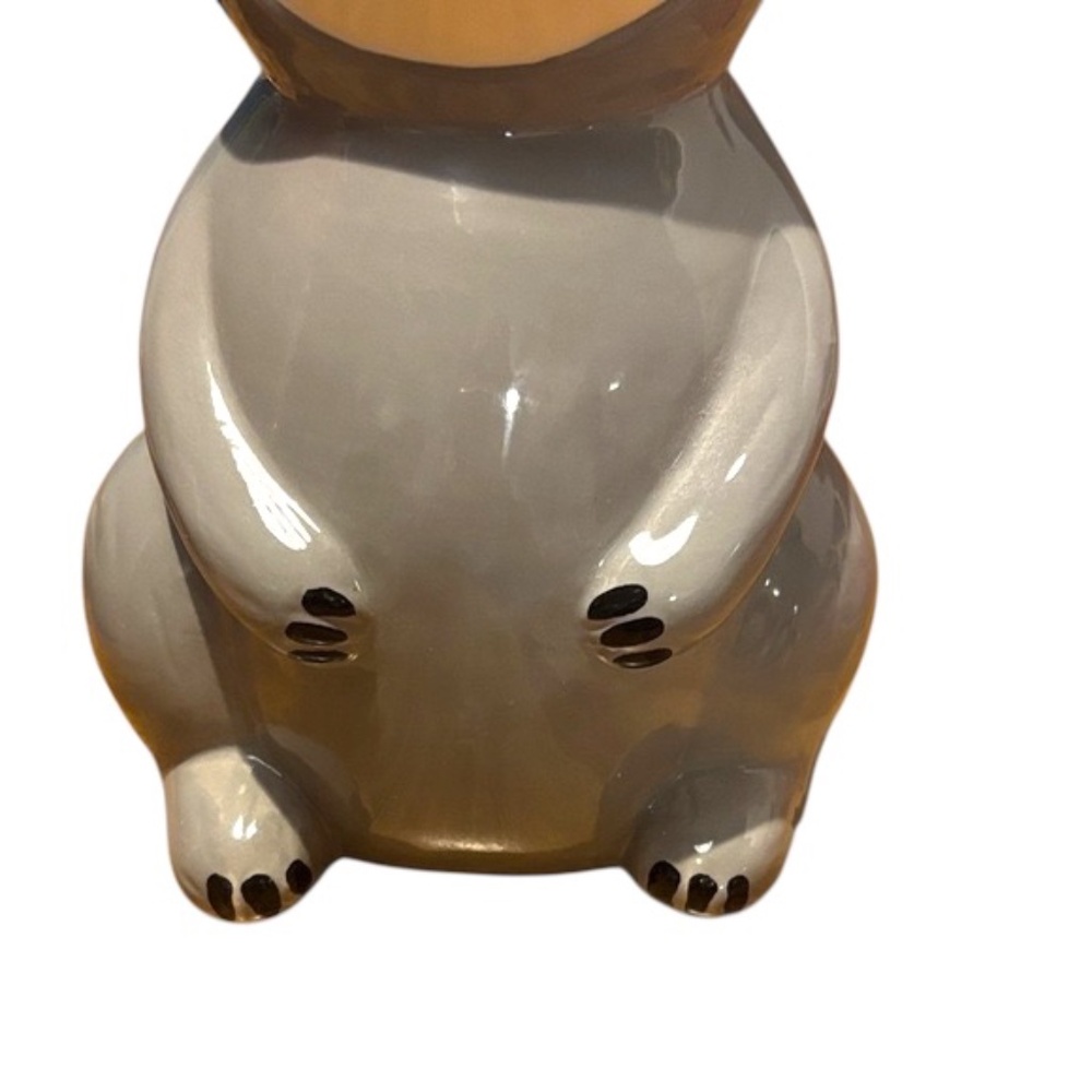 Gray Sloth Ceramic Piggy Bank - Picture 4 of 5